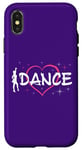 Coque pour iPhone X/XS Cute Dance Heart Women Girl Ballroom Lyrical Hip Hop Dancing