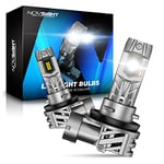 NOVSIGHT Ampoule H11 LED Voiture 26000LM 6500K Blanche Puissante 90W 500% Luminosité 1:1 Mini Design Lampes de Phares Remplacement pour Kit de Conversion Halogène Auto Moto