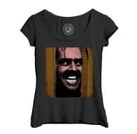 T-Shirt Femme Col Echancré The Shinning Pop Art Jack Nicholson Film