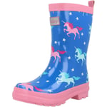 Hatley Girls' Unicorn Rain Boots Blue