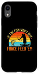 Coque pour iPhone XR Bowfishing Force Feed Them, pêcheur, arc et flèche