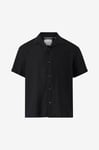 Jack & Jones - Linneskjorta jprcClawrence Linen Resort Shirt S/S - Svart