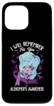 iPhone 13 Pro Max I Will Remember You Alzheimer's Awareness Purple Elephant Case