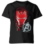 T-shirt Avengers Endgame Iron Man Brushed - Enfant - Noir - 3-4 ans