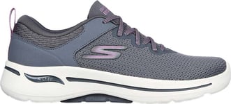 Skechers Women's Go Walk Arch Fit - Vibrant Look Charcoal, 37