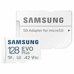 Micro-SD Minneskort med Adapter Samsung EVO Plus 2023 128 GB