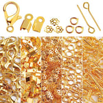 ALEXCRAFT Kit Bijoux Perle pour Bracelet Fermoir Bijoux Attache pour Bracelet Attache Collier Bijoux Fermoir Pins Bijoux Creation Matériel Montage Bijoux Kit de Matériel Fabriquer Bijoux Adulte