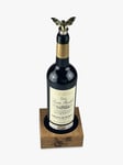 Selbrae House Bee Bottle Stopper & Oak Wine Bottle Coaster Gift Set