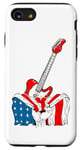 Coque pour iPhone SE (2020) / 7 / 8 Guitare patriotique Drapeau américain Musicien Rock Concert