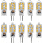 G4 LED-lampor 12V, 1W motsvarande 10W halogen, ej dimbar, 10-pack