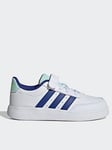 adidas Sportswear Kid's Breaknet 2.0 Elasticated Trainers - White/blue, White/Blue, Size 1 Older