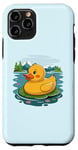 iPhone 11 Pro Cute Yellow Rubber Ducky Little Bath Toy Duck Case