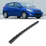 Universal 18cm / 7.1in Car Black FM Radio AM Helical Antenna Aerial Rod Mast F