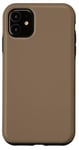 Coque pour iPhone 11 Couleur marron simple