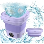 Mini Machine à Laver Portable 8L, Mini machine à laver pliable avec essorage, seau à linge pliable, Lave-linge Mobile, pour les sous-vêtements,