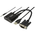 VGA til HDMI converter kabel -  VGA/HDMI/USB