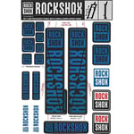 ROCKSHOX Suspension Avant Rechange Decal Kit 30 / 32Mm Eau Blu My18 Sid/Reba/Apocalypse (Pré-2018) / Sektor/Recon / Xc32 / 30G / 30S / Xc30 Service Et Pièce Unisex-Adult, Noir