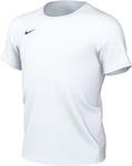 NIKE BV6741-102 Dri-FIT Park 7 Sweatshirt Unisex White/Royal Blue Size XS