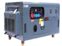 GROUPE ELECTROGENE DIESEL 12 KVA BI-CYLINDRE EN V 836CC 380V + 230V + 12V