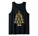 Pet Animal Xmas Lights Santa Giant Tortoise Christmas Tree Tank Top