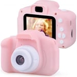 Stillcool® 2" Digitalkamera PR Kids Videokamera 1300w px IPS med 32GB SD-kort Pojke/Flicka present Rosa