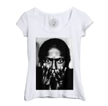 T-Shirt Femme Col Echancré Miles Davis Jazz Trompette Artiste Jazzmen Tutu