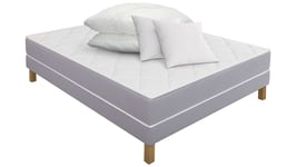 Matelas ressorts + sommier 160x200 cm + 2 oreillers + 1 couette SIMMONS NEO MAX