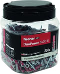 Tuiles FISCHER Duo-Power Bocal Pièces 250+250 6 S avec Vis