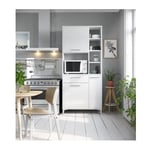 Eco Buffet de cuisine l 80 cm - Blanc brillant