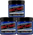 Manic Panic Rockabilly Blue Classic Creme Vegan Semi Permanent Hair Dye 3x 118ml