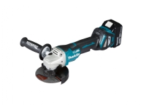 MAKITA VINKELSLIPER 18V 125mm 2 x 5,0Ah LI-ION BØRSTELØS KASSE MAKPAC DGA518RTJU