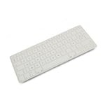 System-S Silicone AZERTY French Keyboard Cover for MacBook Pro 13 Inch 15 Inch 17 Inch iMac MacBook Air 13 Inch White