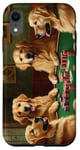 iPhone XR Dogs Playing Poker Dog Golden Retriever Retrievers Card Case