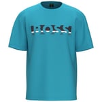 T-shirt enfant BOSS  T-SHIRT RELAXED FIT EN COTON AVEC LOGO COLOR BLOCK BLEU TEE