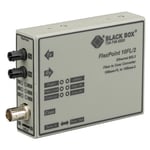 Black box BLACK BOX FLEXPOINT ETHERNET (10-MBPS) MEDIA CONVERTER - 10-MBPS THINNET TO SINGLEMODE FIBER, 1310NM, 30KM, ST (LMC211A-SM)