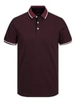 JACK & JONES Mens Classic Pique Polo Shirt - Port Royale - XL