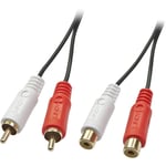 Rallonge LINDY 35674 Cinch-RCA audio [2x Cinch-RCA mâle - 2x Cinch-RCA femelle]