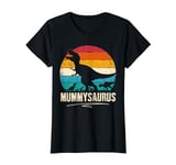 Mummy Dinosaur Mummysaurus 2 Two Kids Funny Mother's Day T-Shirt