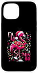 Coque pour iPhone 15 Fa LaLa Mingo Flamingo Sapin de Noël Tropical Christmas Lights