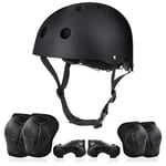 Flintronic Casque Vélo Enfant, Casque Vélo Enfant Set 3-13 Ans, Casque Enfant Vélo, Casque de Vélo Coudières Genouillère Protège-Poignets pour Cyclisme Roller Skate Scooter