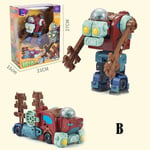 Nya Plants Vs. Zombies Actionfigurleksaker Modell Deformationsleksaker Presenter Till Barn B