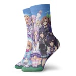 LREFON Chaussettes de Compression H-yperdimension Ne-ptunia Anime Jeu Chaussettes Chaussettes athlétiques Pure Crew Unisexe Chaussettes Chaudes Chaussettes de Sport