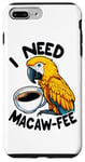 Coque pour iPhone 7 Plus/8 Plus Amateur de café Gold Macaw