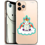 Caseink Coque pour Apple iPhone 11 Pro (5.8) Gel HD [ Imprimé en France - iPhone 11 Pro Coque - Souple - Antichoc ] Bébé Licorne