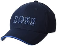 BOSS Men's Technical Pique Logo Cap Baseball, Whale Blue, One Size