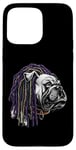 iPhone 15 Pro Max BULLDOG WITH DREADS FOR DOG AND REGGAE LOVERS Case