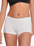 sloggi Basic+ Short Knickers, Pack of 3, White