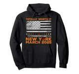 Astronomy Earth Moon Lunar Eclipse March 2025 New York Pullover Hoodie