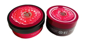 The Body Shop Early Harvest Raspberry Body Butter & Scrub Discontinued Christmas