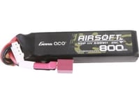 Gens Ace Lipo 800Mah 11.1V 25C 3S1p Airsoft Gun Lipo-Batteri Med T-Kontakt (Deans)